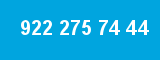 922 275 74 44 922 275 74 44